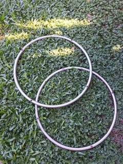 Estructura 2 Aros De Acero Inoxidable 52 Cm en internet