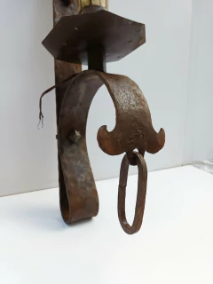 Imagen de Aplique Antiguo De Pared Estilo Medieval Hierro Forjado