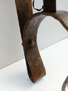 Aplique Antiguo De Pared Estilo Medieval Hierro Forjado