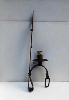 Aplique Antiguo De Pared Estilo Medieval Hierro Forjado - comprar online