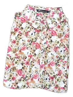 Camisa Floreada Blusa Crepe Talle Xxl - TODOVENDOYA