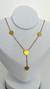 Colar gravata coração dourado - comprar online