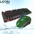 KIT Teclado Mouse Gamer 02 em 01 - RGB 1600 DPI 04 Botões - Conjunto Ergonômic