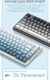 Imagem do Redragon-Teclado Gaming Mecânico, Novo Estilo, RGB, Retroiluminado LED, Com Fio, 82 Teclas, Trocável a QUENTE, Interruptores Lineares Personalizados para Windows, PC