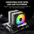 GMRGB 6 tubos de calor CPU Cooler Fan 4Pin PWM RGB PC Silencioso Intel LGA 1700 - comprar online