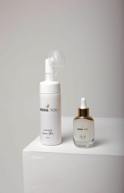 kit espuma lumen skin e sérum glow up