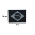Patch Emborrachado Bandeira Do Brasil, Preto E Cinza
