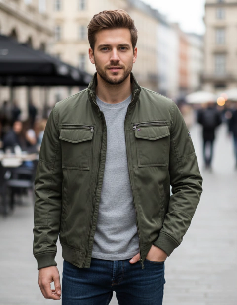 Jaqueta bomber Tommy Hilfiger - Tam. Small - Water Resistent