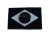 Patch Emborrachado Bandeira Do Brasil, Preto E Cinza - comprar online