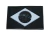 Patch Emborrachado Bandeira Do Brasil, Preto E Cinza - tienda online
