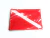 PATCH / BORDADO - BANDEIRA DE MERGULHADOR - DRIVER'S FLAG - comprar online