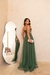 Vestido Glamour Com Brilho Longo Festa/Madrinha/Formatura Tecido Tule ,Forro E Bojo 38-40 - comprar online