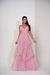 Vestido Rosê Três Marias Longo Madrinha/Formatura/Casamento Tecido Tule Com brilho Com Forro e Bojo 38-40 - La Hermosa Vestidos de Festa