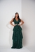 Vestido Verde Esmeralda Três Marias Longo Madrinha/Formatura/Casamento Tecido Tule Com brilho Com Forro e Bojo 38-40 - La Hermosa Vestidos de Festa