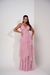 Vestido Rosê Três Marias Longo Madrinha/Formatura/Casamento Tecido Tule Com brilho Com Forro e Bojo 38-40 na internet