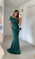 ￼Vestido Glamour Longo Com Fenda /Formatura/Festa De Casamento Tecido Acetinado Com Forro E Bojo 38-40 - La Hermosa Vestidos de Festa