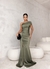 ￼Vestido Glamour Longo Com Fenda /Formatura/Festa De Casamento Tecido Acetinado Com Forro E Bojo 38-40
