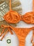Biquíni Carola Acetinado Laranja Amarração - comprar online
