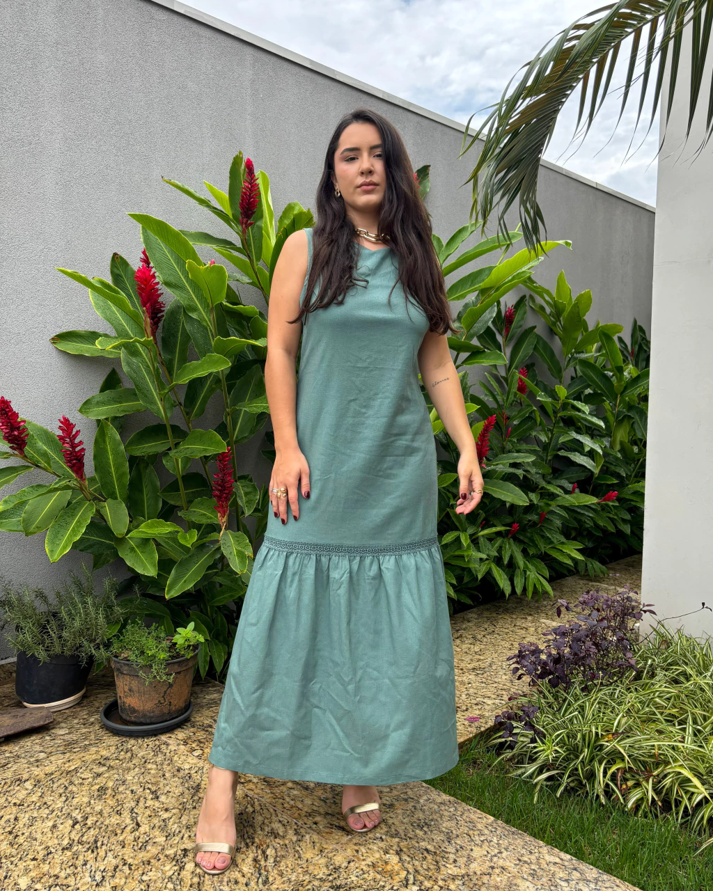 VESTIDO LIVIA - VERDE MENTA
