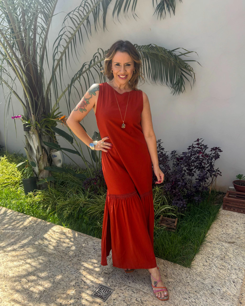 VESTIDO LIVIA - TERRACOTA
