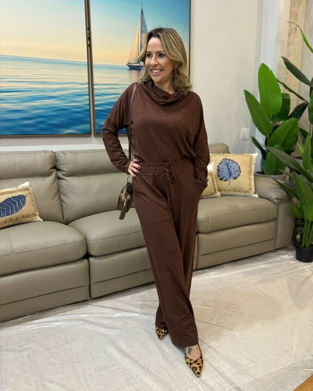 CONJUNTO BRUNA - MARROM