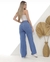CALÇA JEANS WIDE LEG JEANS CLARO na internet