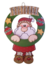Papa Noel colgando con relieves