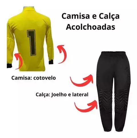 KIT DUAS PEÇAS PARA GOLEIRO