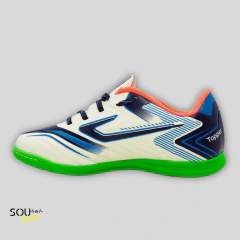 Imagem do CHUTEIRA INFANTIL FUTSAL TOPPER CAMALEAO INF BRANCO/MULTICOLOR