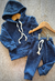 CONJUNTO WAFFLE FRISADO AZUL