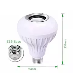 Lâmpada de Led RGB bluetooth Caixa de Som com Controle 12W - Achadinhos Premium