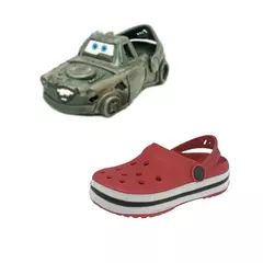 Imagem do Babuche kit 2 pares Infantil de Menino com Carrinhos