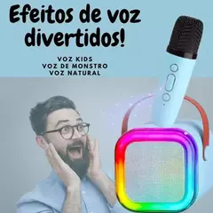 Imagem do Mini Máquina de Karaokê com Microfone e Caixa de Som