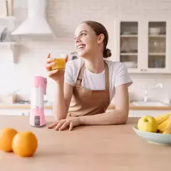 Mini Liquidificador Portátil Shake de 6 Lâminas na internet