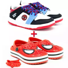Kit Infantil Tênis Spider Man + Babuche Spider Man na internet