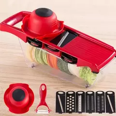 Imagem do Cortador De Legumes E Frutas 10 Em 1 Mandoline Multi-laminas