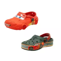 Babuche kit 2 pares Infantil de Menino com Carrinhos