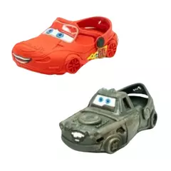 Babuche kit 2 pares Infantil de Menino com Carrinhos