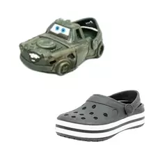 Babuche kit 2 pares Infantil de Menino com Carrinhos - Achadinhos Premium