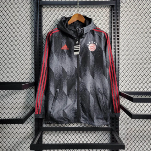 Corta Vento Adidas Bayern de Munique 22-23 Cinza