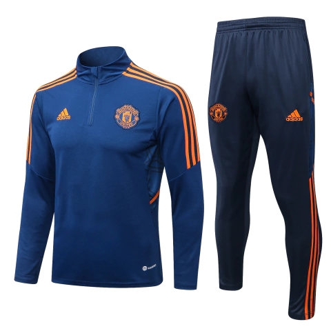 Conjunto Treino Adidas Manchester United 22-23 Blue
