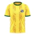 Camisa Retrô Santos Brasil Copa 2022 - Masculina - Amarela com detalhes em verde