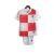 Kit Infantil Seleção da Croácia I 24/25 - Nike - Branco com detalhes em vermelho