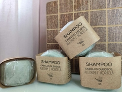 Shampoo Sólido de Alecrim e Hortelã – Equilíbrio e Frescor para Cabelos Oleosos - énatural cosmeticos 