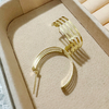 Brinco Argola Aros Banhado A Ouro - comprar online
