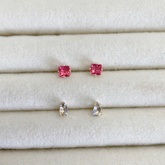 Kit Dupla Pedras Banhado A Ouro - comprar online