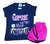 CONJUNTO LOVE NEON - Gato Xadrez Moda Kids