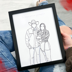 Cuadro con ilustración de fotografía en internet