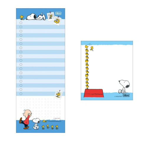 Kit com 2 Blocos Tilembrete Snoopy Tilibra