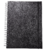 Caderno Smart com capas pretas e espiral, ideal para uso universitário, com folhas reposicionáveis.